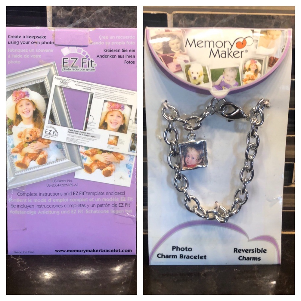 New‎ Memory Maker silver photo frame charm bracelet
